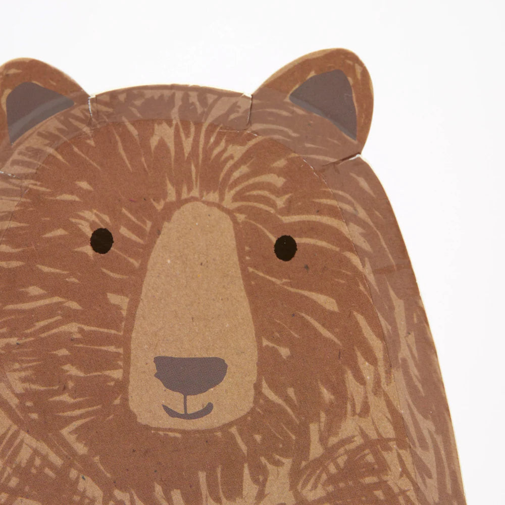 Meri Meri - Bear Large Plates, 8ct.