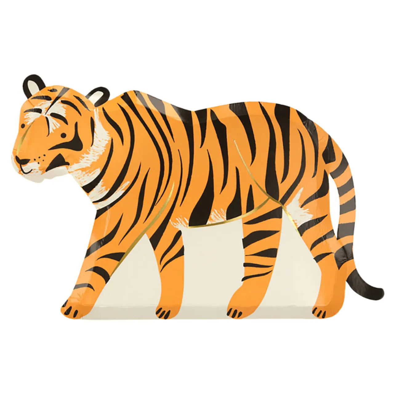 Meri Meri - Safari Tiger Plates, 8ct.