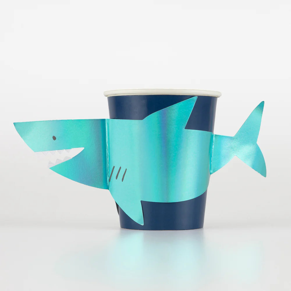 Meri Meri - Under The Sea Shark Cups, 8ct.