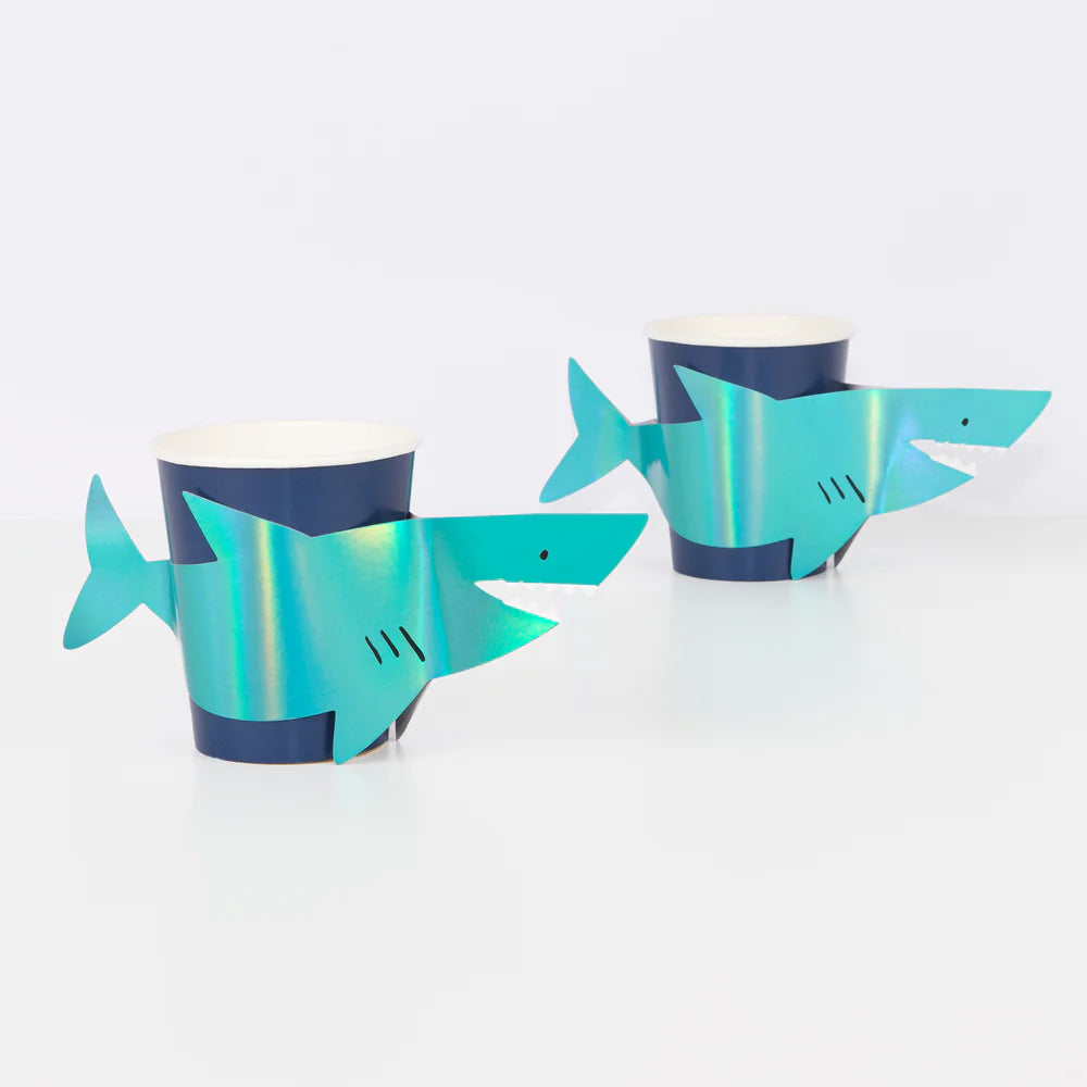 Meri Meri - Under The Sea Shark Cups, 8ct.