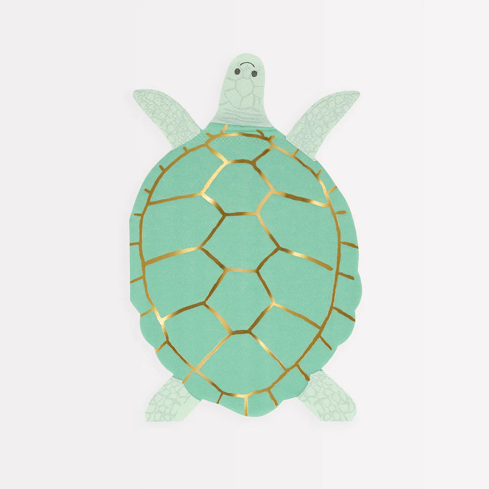 Meri Meri - Under The Sea Turtle Napkins, 16ct.