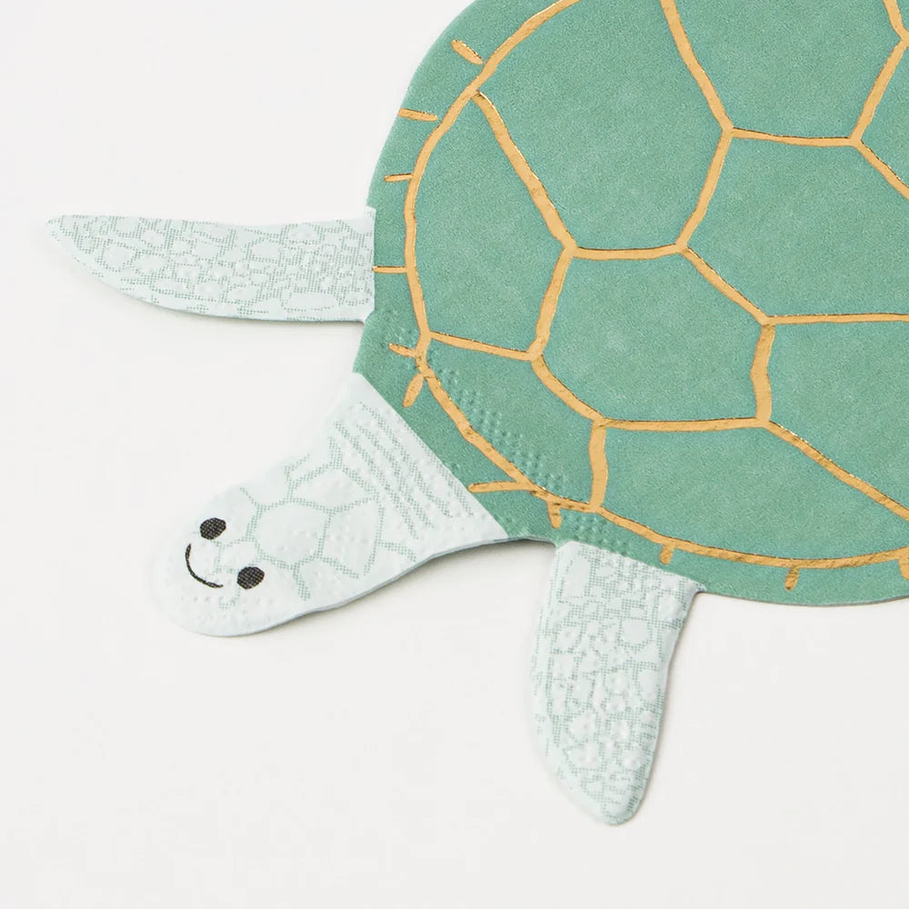 Meri Meri - Under The Sea Turtle Napkins, 16ct.