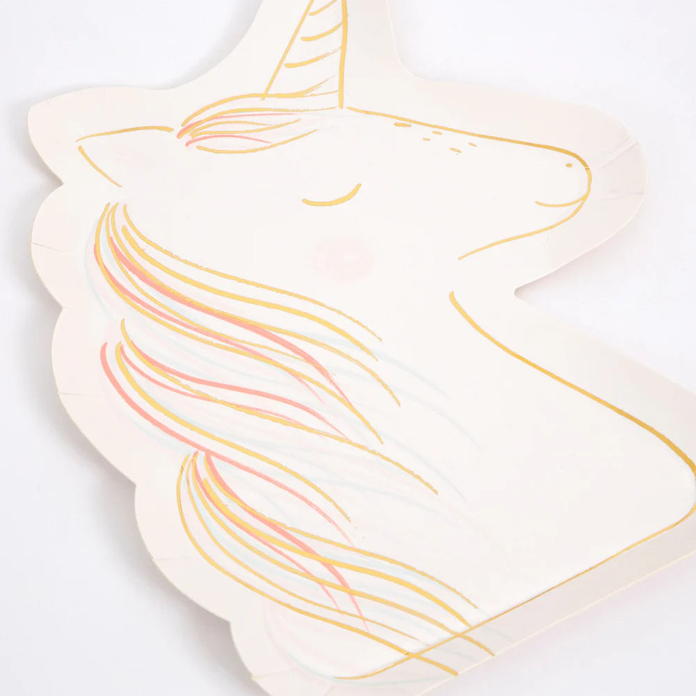 Meri Meri - Magical Unicorn Plates, 8ct.