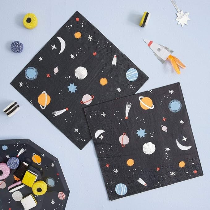 Meri Meri - To The Moon Large Napkins, 16ct.