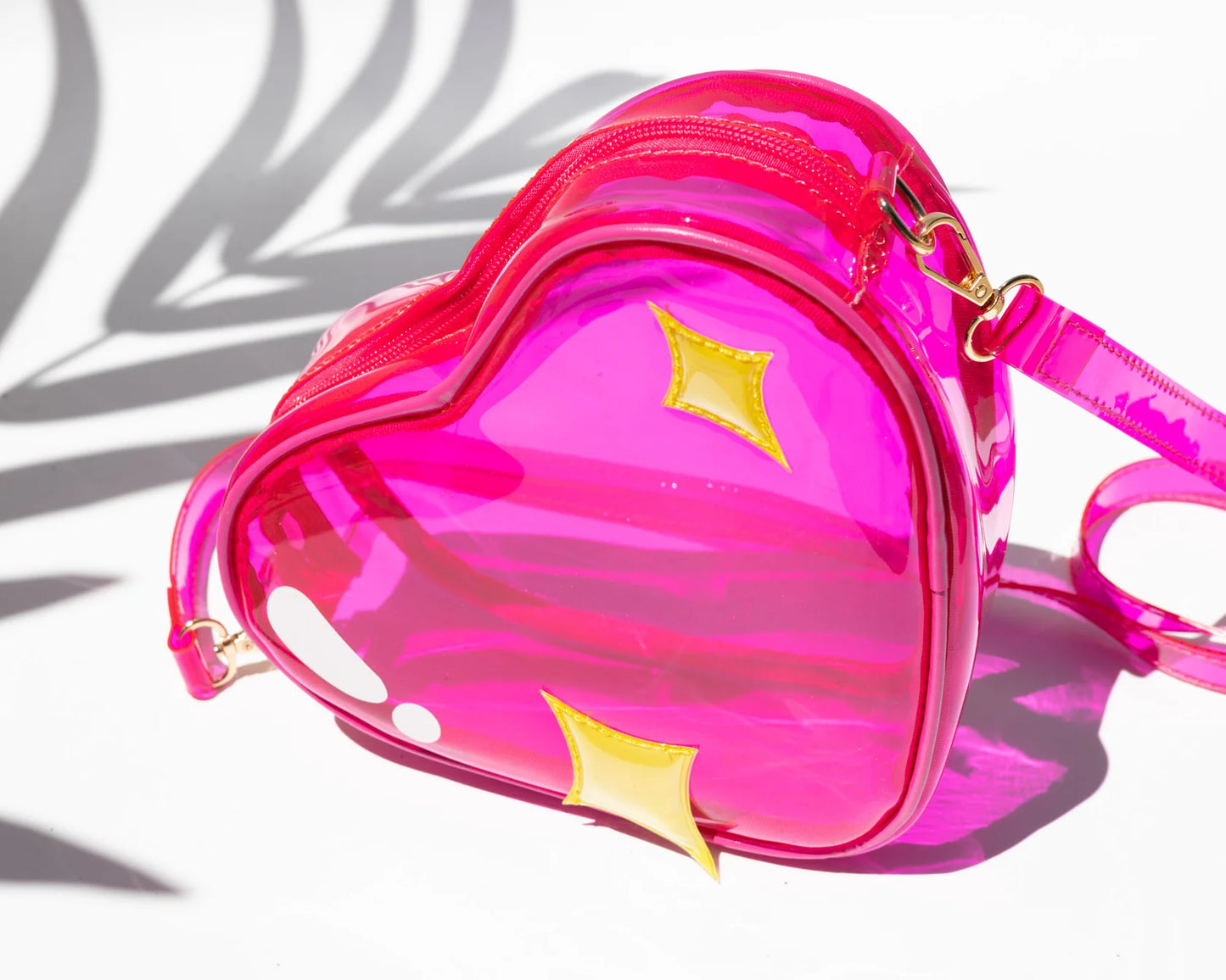 Bewaltz - Jelly Fruit Handbag -Pink Heart w/Sparkles