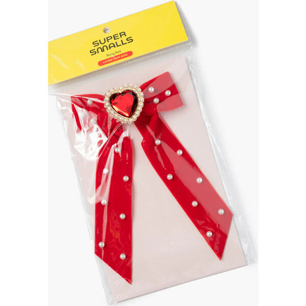 Super Smalls - Ruby Red Large Hairbow