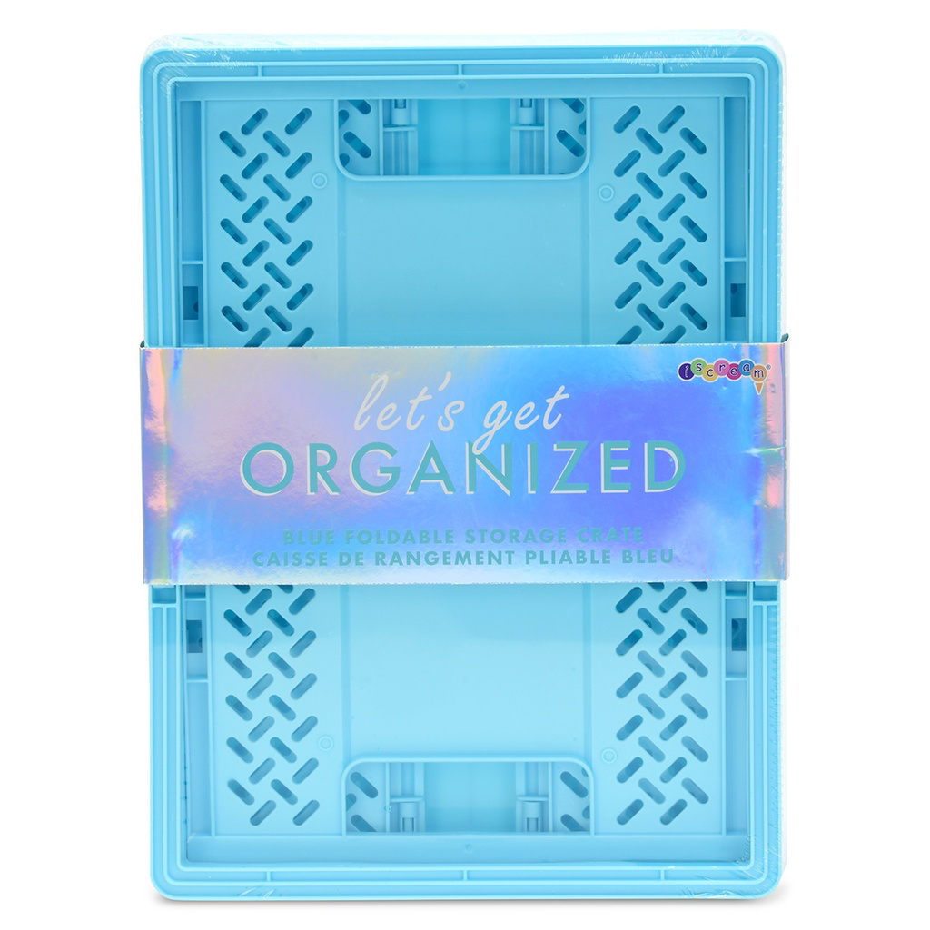 Iscream - Large Blue Foldable Storage Crate