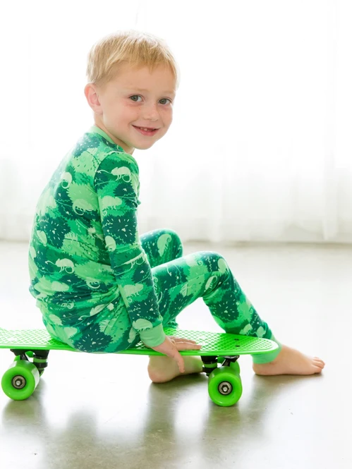Camo Chameleon Long Sleeve Pajama Set