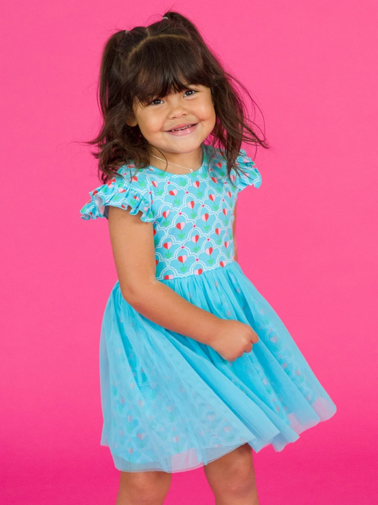 Sweetheart Blooms Flutter Tulle Twirl Dress