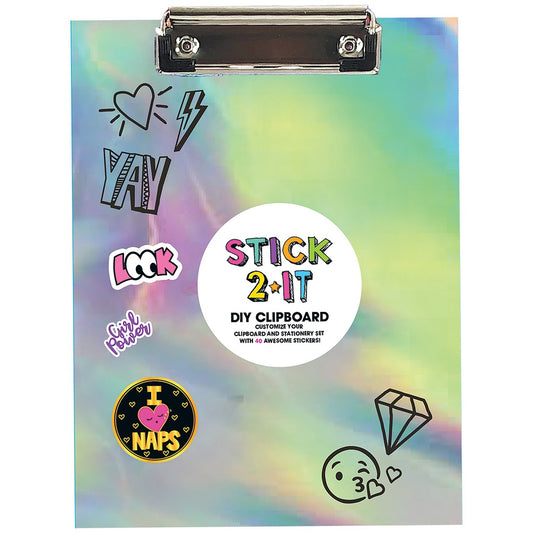 Iscream - Silver Holographic Clipboard Set
