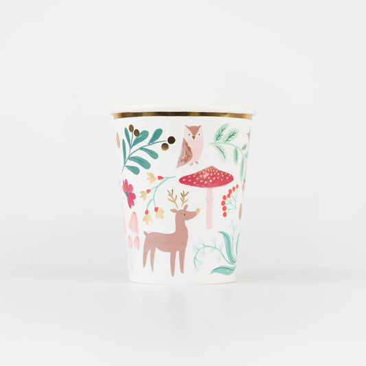 Meri Meri - Winter Woodland Cups, 8ct.