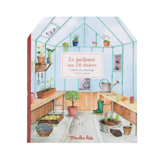 Moulin Roty - Coloring Books & Stickers Garden Theme