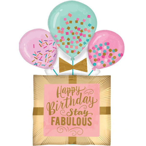 Anagram - Stay Fabulous Birthday Gift Supershape 32” Balloon