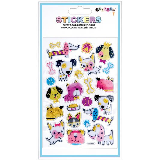 Iscream - Puppy Dogs Glitter Stickers