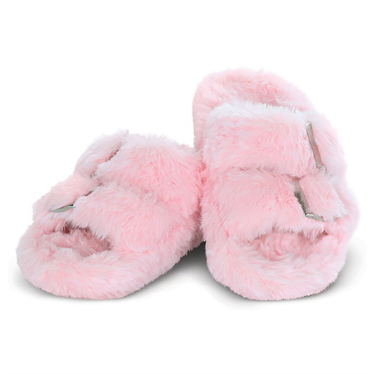 Iscream - Pink Buckle Slippers