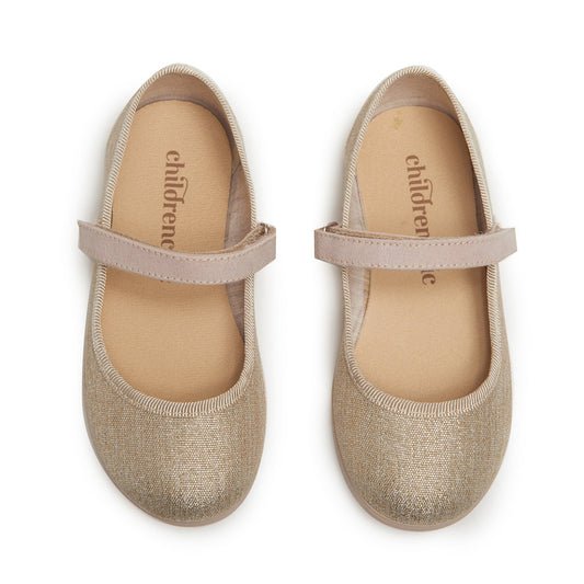 Childrenchic-Luna Gold Mary Janes