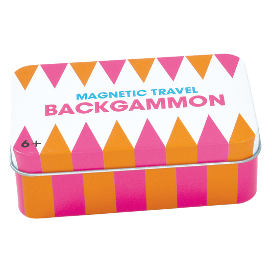 Iscream - Fizz Backgammon Magnetic Tin Travel Game