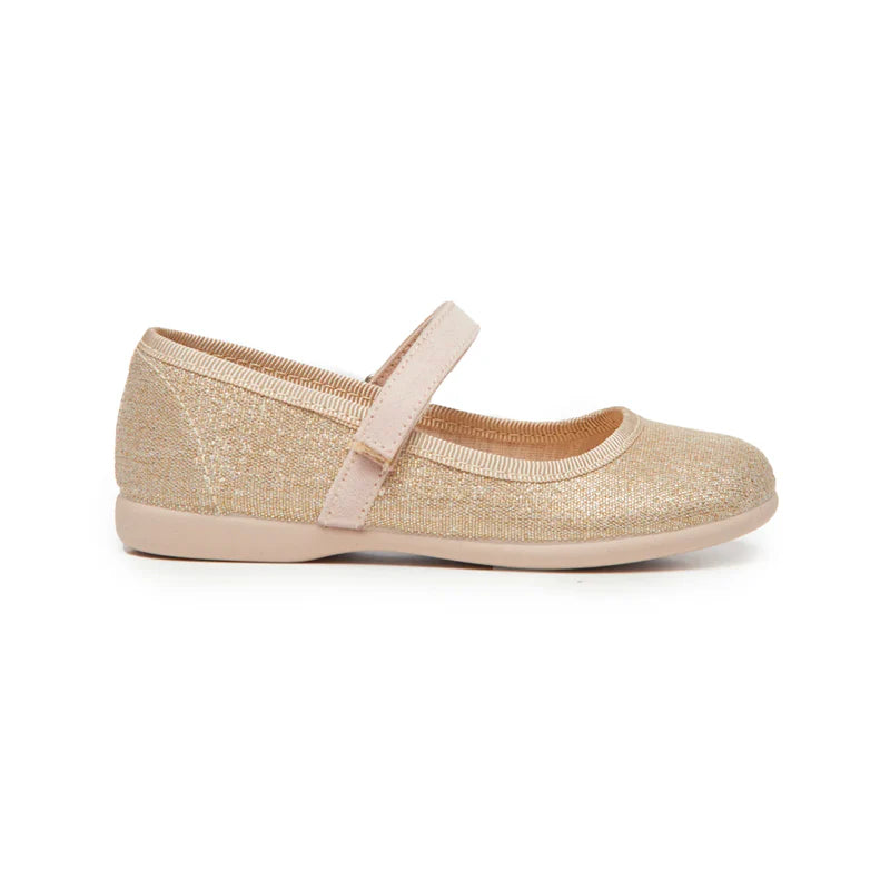 Childrenchic - Luna Gold Mary Janes