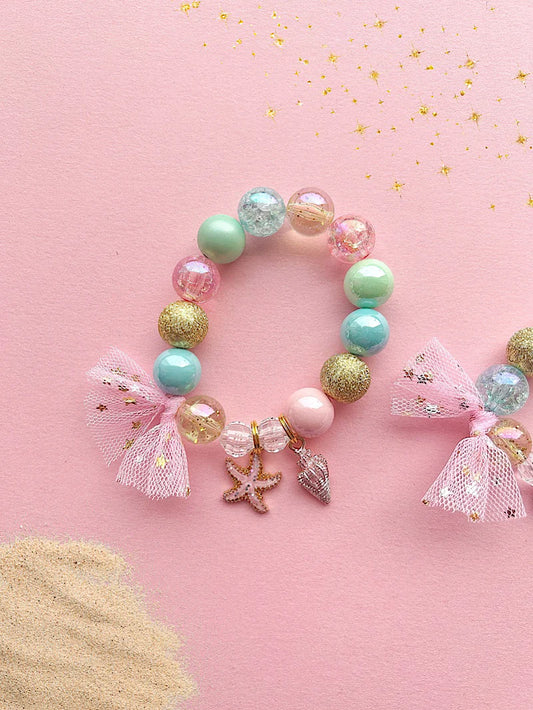 The Rainbow Mermaid - Starfish Ocean Beach Kids Charm Bracelet