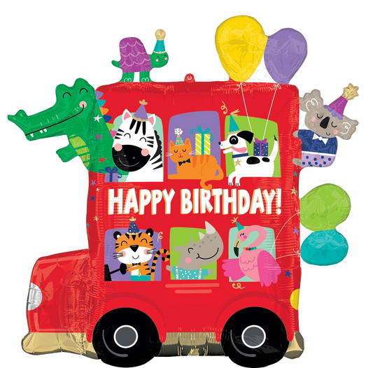 Anagram - Party Bus Birthday Supershape 28” Balloon