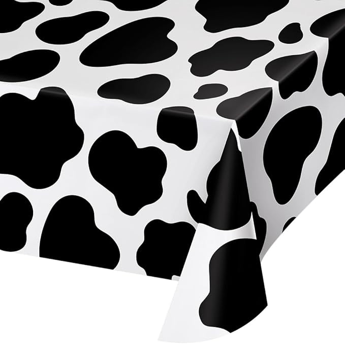 Cow Plastic Table Cover