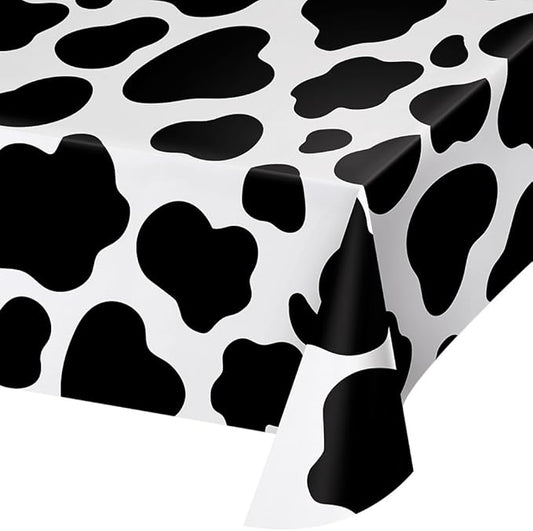 Cow Plastic Table Cover