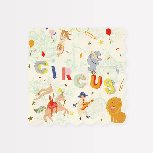 Meri Meri - Circus Large Napkins, 16ct.