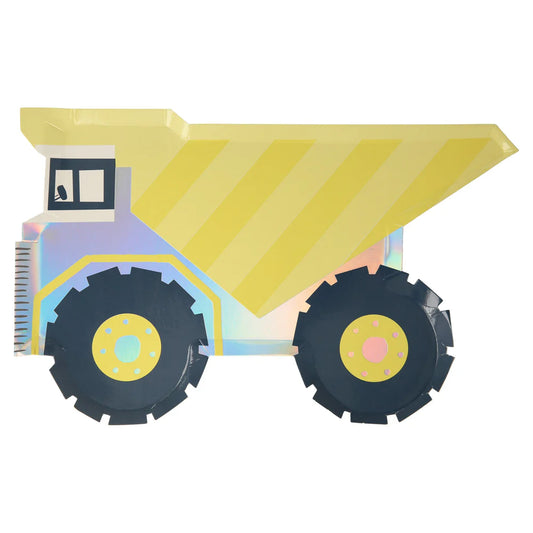Meri Meri - Construction Dumper Truck Plates, 8ct.