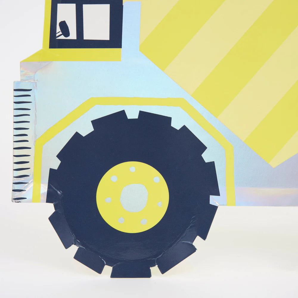 Meri Meri - Construction Dumper Truck Plates, 8ct.