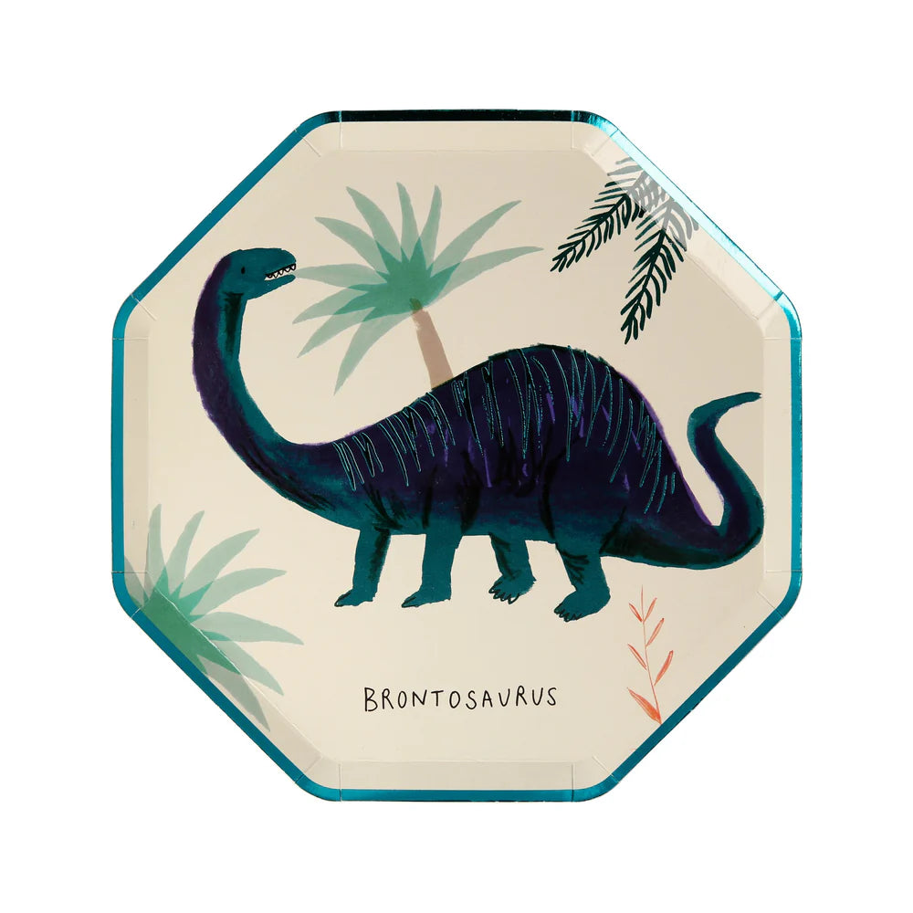 Meri Meri - Dinosaur Kingdom Side Plates, 8ct.