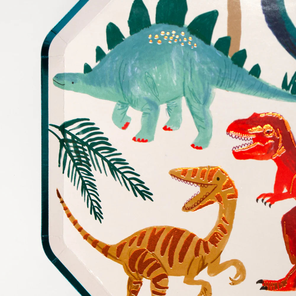 Meri Meri - Dinosaur Kingdom Dinner Plates, 8ct.