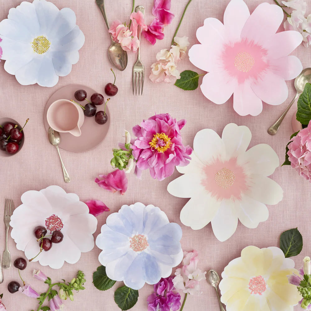 Meri Meri - Flower Garden Large Plates, 8ct.