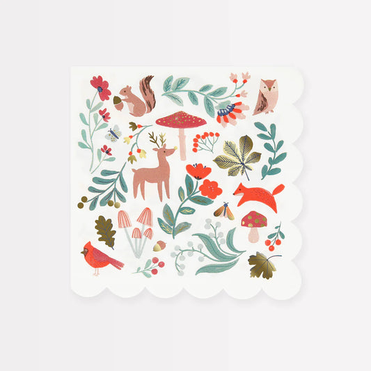 Meri Meri - Winter Woodland Large Napkins, 16ct.