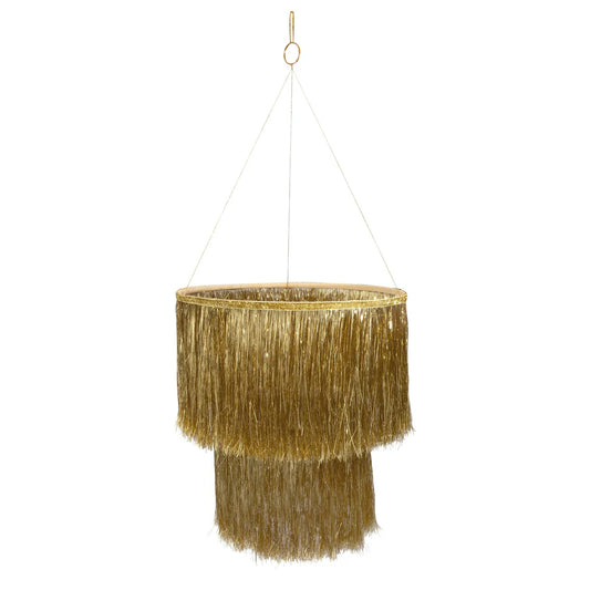 Meri Meri - Gold Tinsel Chandelier