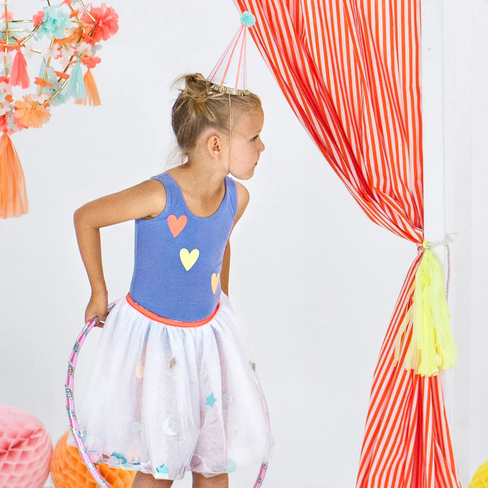 Meri Meri - Stripe Pompom Party Hats, 8ct.