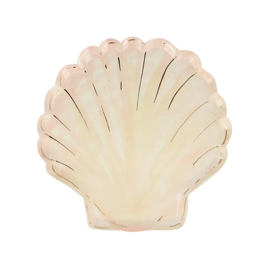Meri Meri - Watercolor Clam Shell Plates, 8ct.