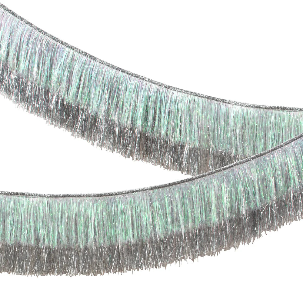 Meri Meri - Silver Iridescent Tinsel Fringe Garland