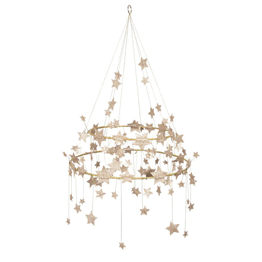 Meri Meri - Gold Sparkle Star Chandelier