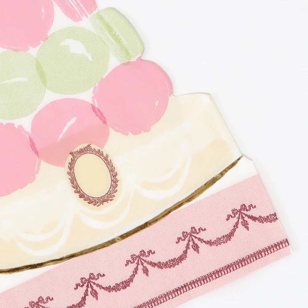 Meri Meri x Ladurée Paris Macaron Pyramid Napkins, 16ct.