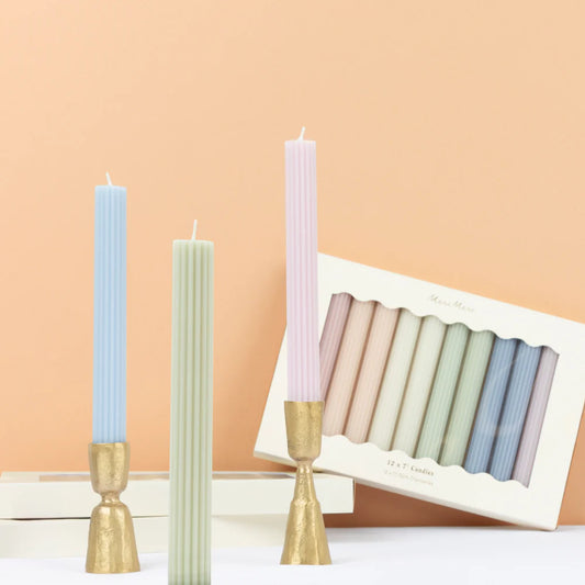 Meri Meri - Pastel Table Candles, 12ct.