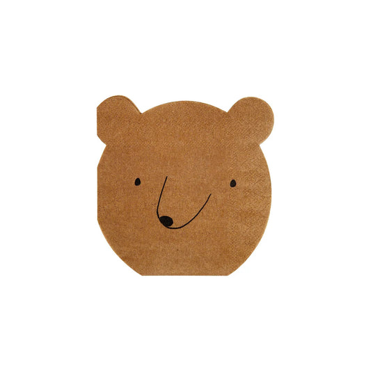 Meri Meri - Bear Small Napkins, 20ct.