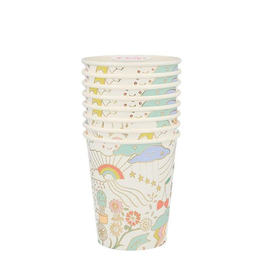 Meri Meri - Happy Doodle Cups, 8ct.
