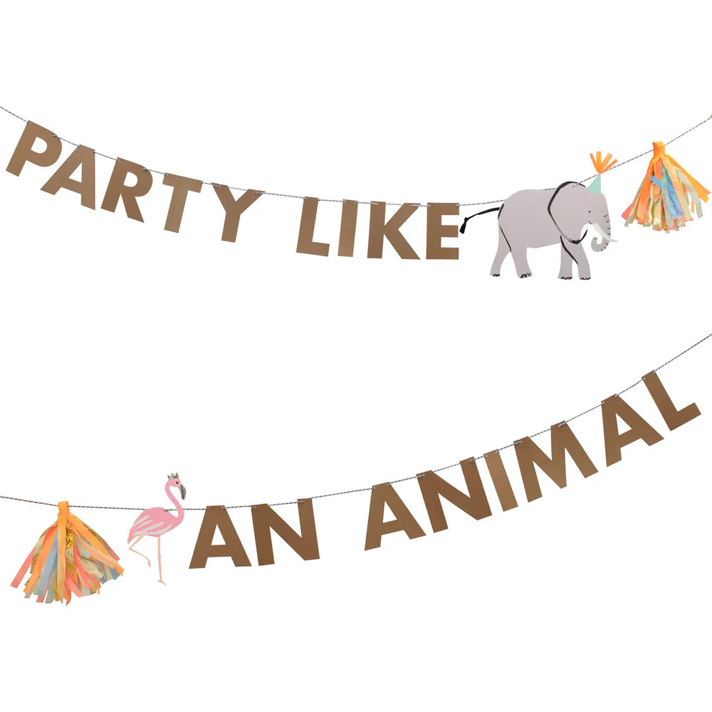 Meri Meri - Safari Animals Large Garland Set