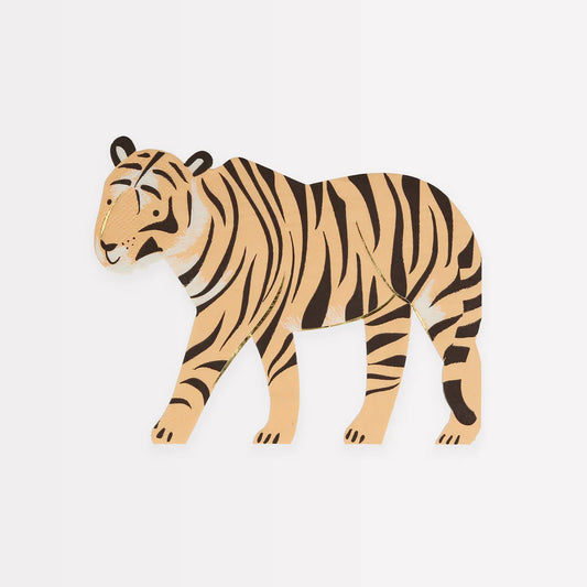 Meri Meri - Safari Tiger Napkins, 16ct.