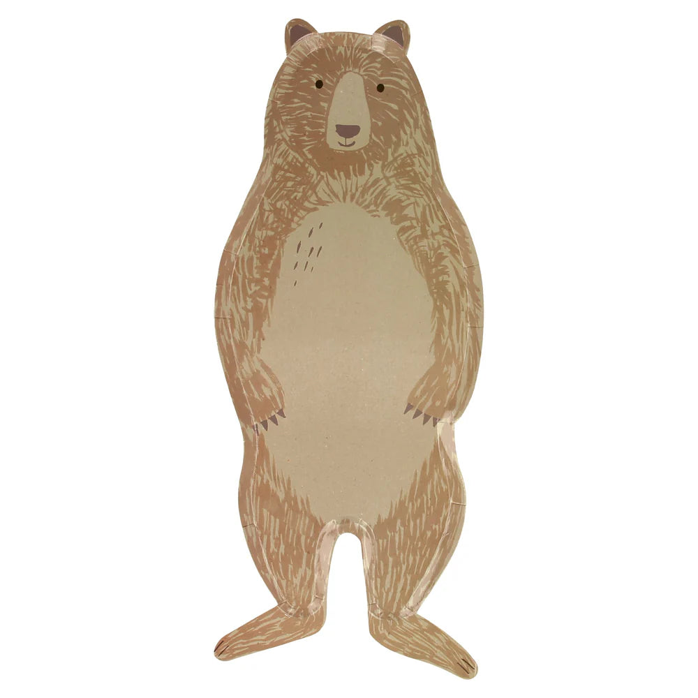 Meri Meri - Bear Large Plates, 8ct.
