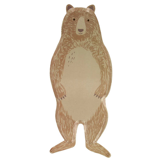 Meri Meri - Bear Large Plates, 8ct.