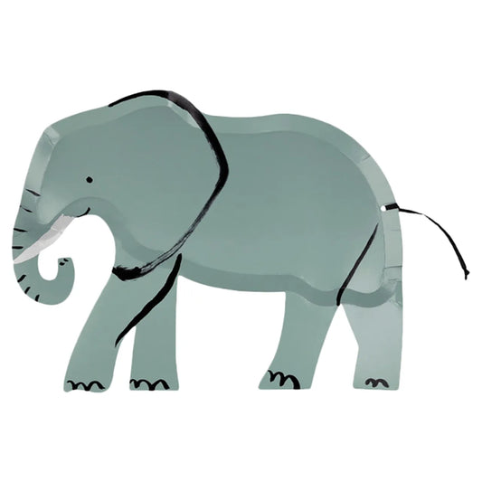 Meri Meri - Safari Elephant Plates, 8ct.