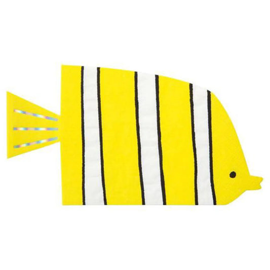 Meri Meri - Under The Sea Fish Napkins, 16ct.
