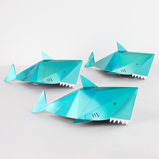 Meri Meri - Under The Sea Shark Party Hats, 8ct.
